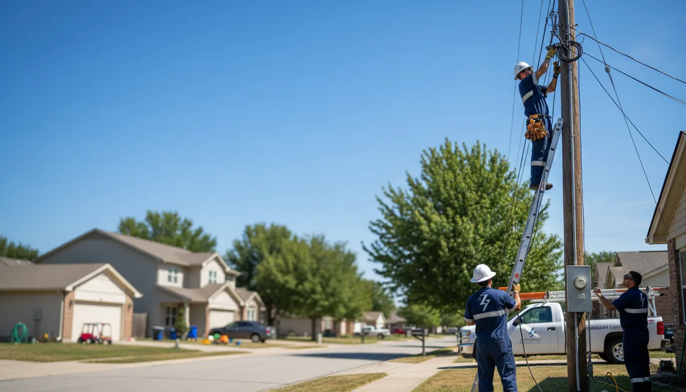Residential electrician providing installation services in Columbus, MI
